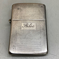 ZIPPO ジッポ PAT_2032695 STERLING 3連 旧ロゴ ヴィンテージ